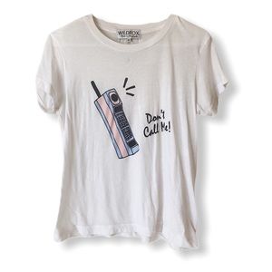 WILDFOX: Don’t call me! White tee